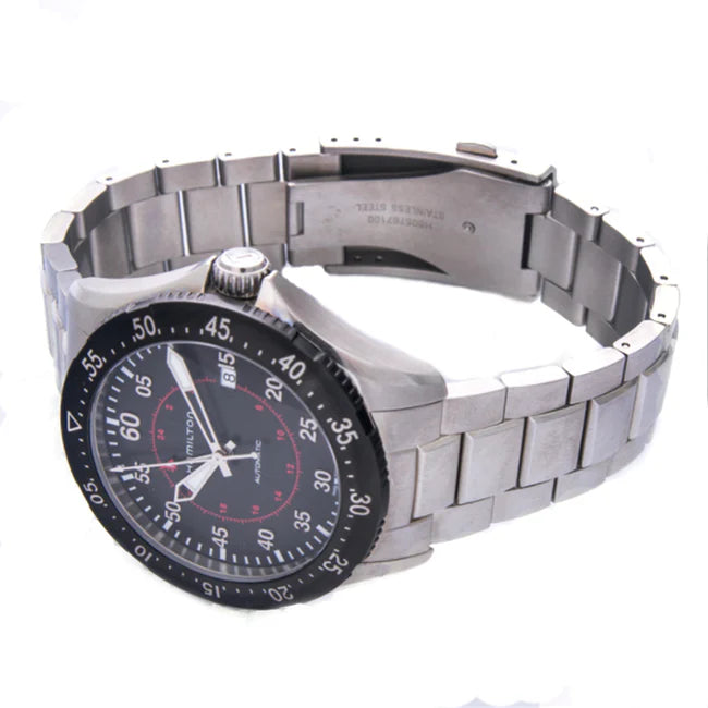 Hamilton H76755135 Watch - Khaki Aviation Khaki Pilot GMT Auto (Image 5)