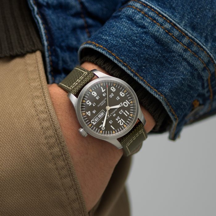Hamilton H70535081 Watch - Khaki Field Khaki Field Day-Date (Image 6)