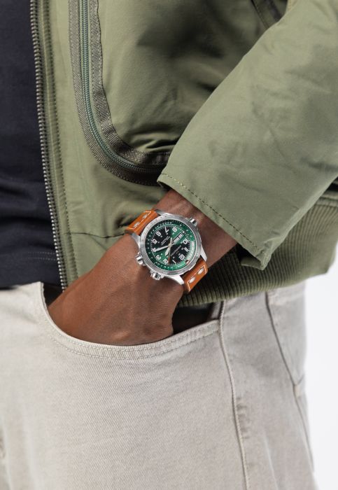 Hamilton H77735560 Khaki Aviation X-Wind Day Date Auto | IPPO