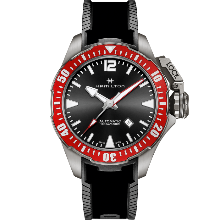 Hamilton H77805335 Watch - Khaki Navy OPENWATER AUTO TITANIUM AUTO