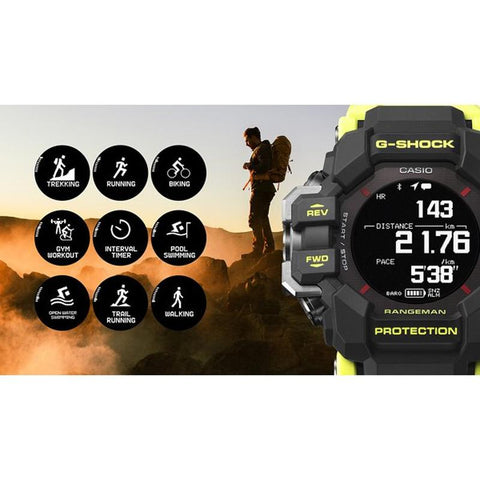 Casio Men's G-Shock Master of G-Land Rangeman in Rescue Yellow GPR-H1000RY-1A9JR