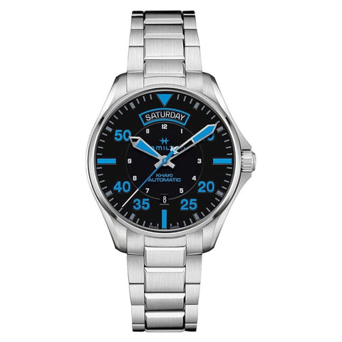 Hamilton H64625131 Watch - Khaki Aviation Khaki Pilot Day-Date - Air Zermatt Auto (Image 10)