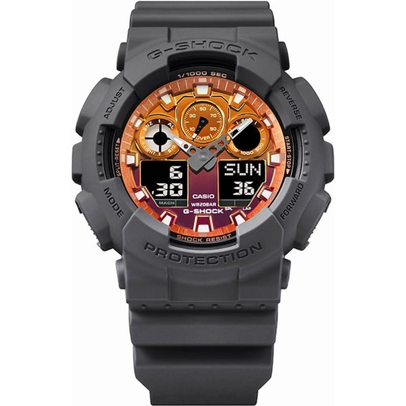 CASIO GA-100FL-8AJF Watch - Men's G-SHOCK Flame Inside Series (Image 2)