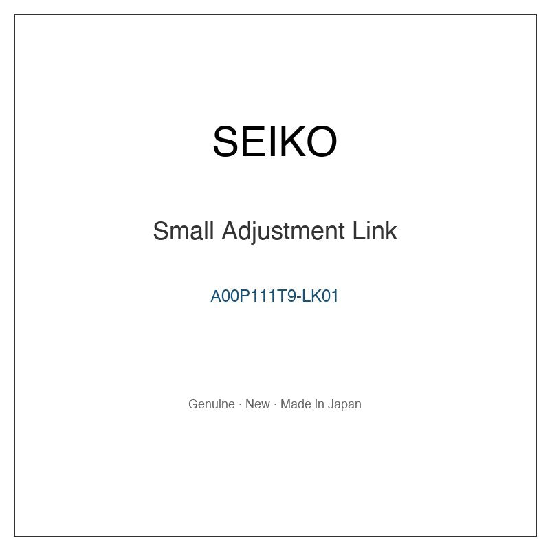 SEIKO A00P111T9-LK01 Watch Parts