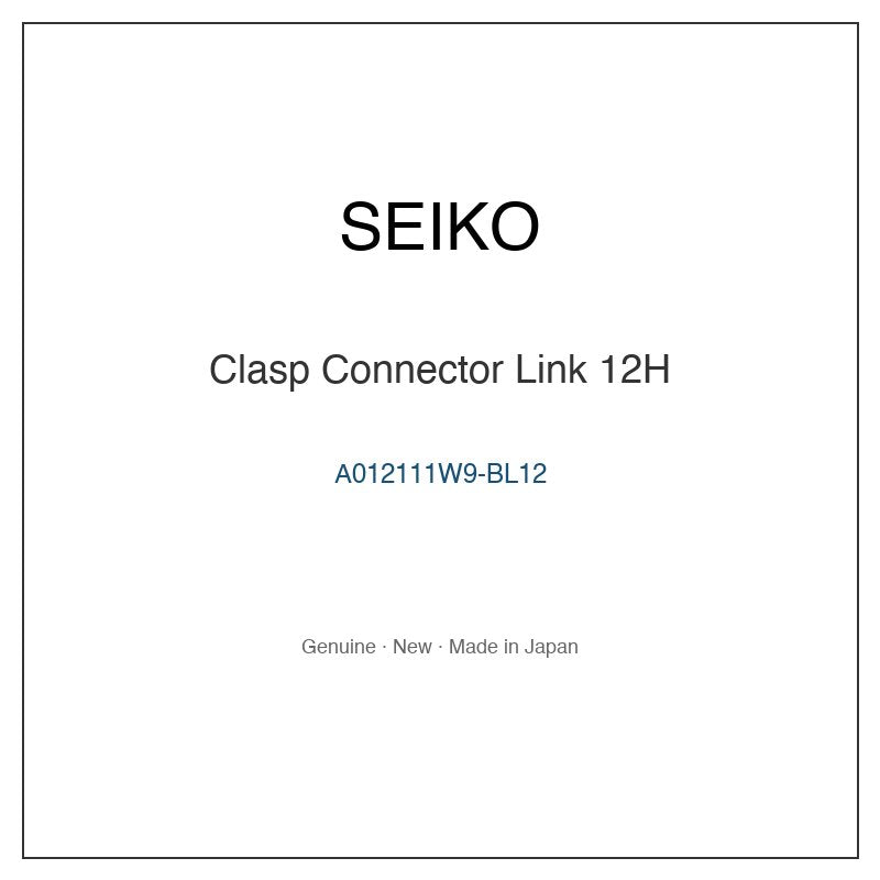 SEIKO A012111W9-BL12 Watch Parts