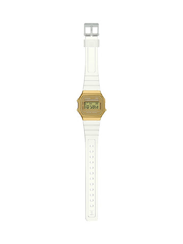 CASIO A168XESG-9AJF Classic Digital Watch with Stainless Steel Band LED Backlight Water Resistant