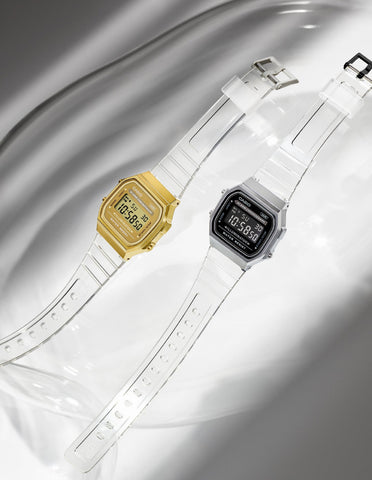 CASIO A168XESG-9AJF Classic Digital Watch with Stainless Steel Band LED Backlight Water Resistant