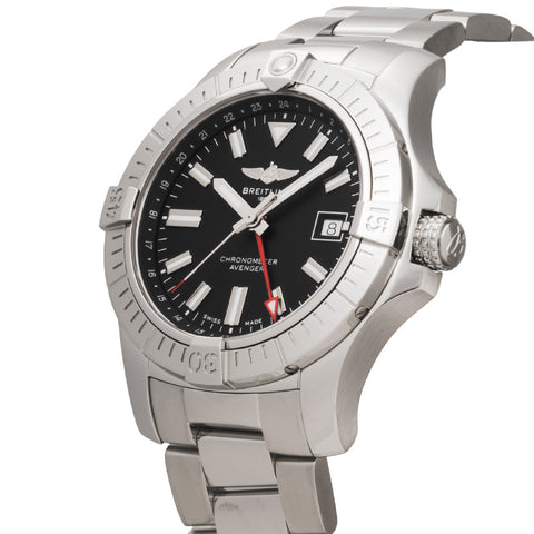 Breitling A32397101B1A1 Avenger Automatic GMT 2-Year Warranty Black Dial Swiss Movement Water Resistant