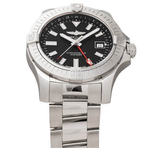 Breitling A32397101B1A1 Avenger Automatic GMT 2-Year Warranty Black Dial Swiss Movement Water Resistant