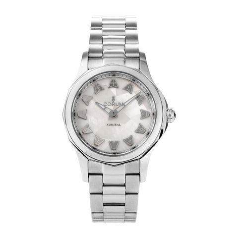 A40003593 ADMIRAL White Pearl 2-Year Warranty Elegant Design Water Resistant Stylish Timepiece