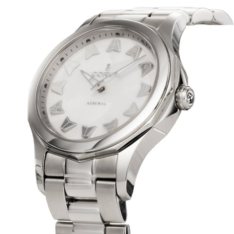 A40003593 ADMIRAL White Pearl 2-Year Warranty Elegant Design Water Resistant Stylish Timepiece