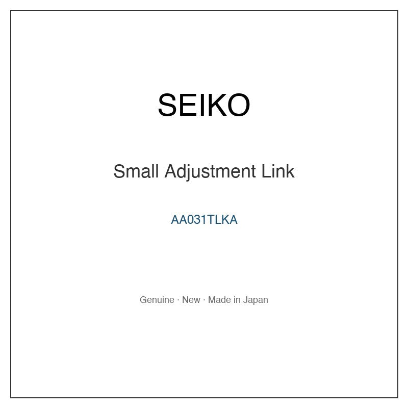 SEIKO AA031TLKA Watch Parts
