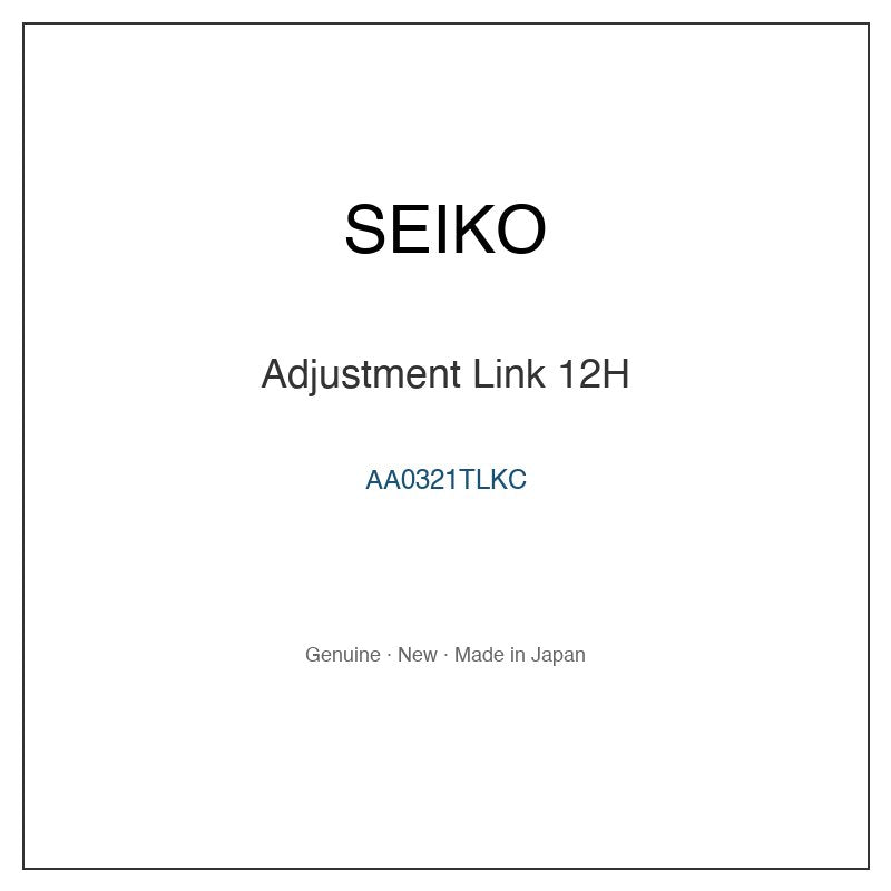 SEIKO AA0321TLKC Watch Parts