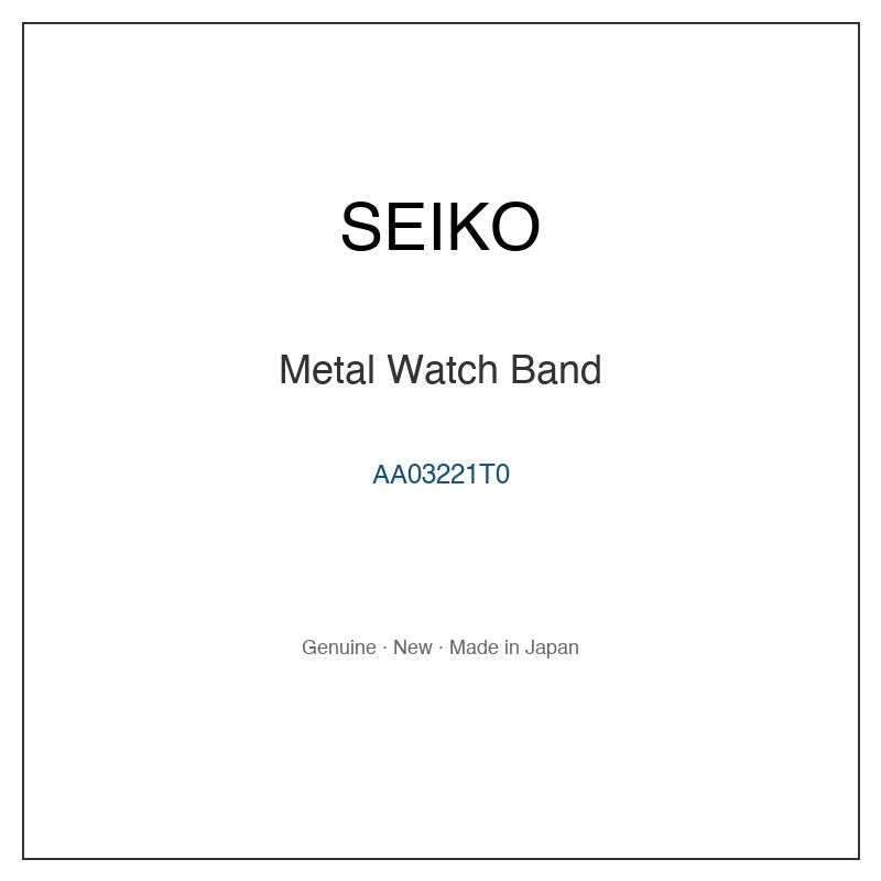 SEIKO AA03221T0 Watch Parts