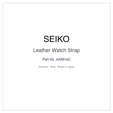 SEIKO AA091AC Leather Watch Strap for SBLA043 SBLA043J and More Models