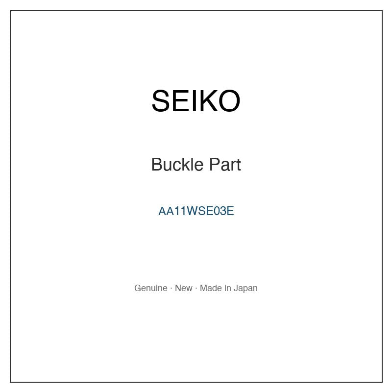 SEIKO AA11WSE03E Watch Parts