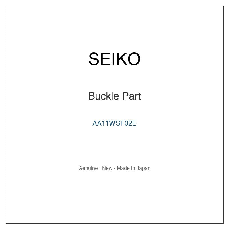SEIKO AA11WSF02E Watch Parts