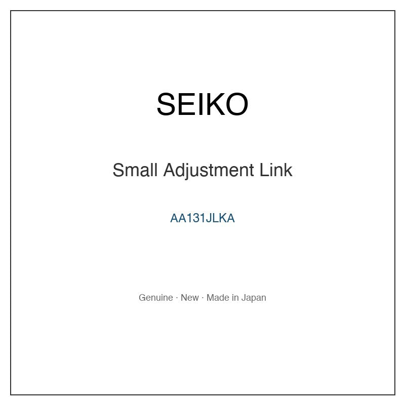 SEIKO AA131JLKA Watch Parts