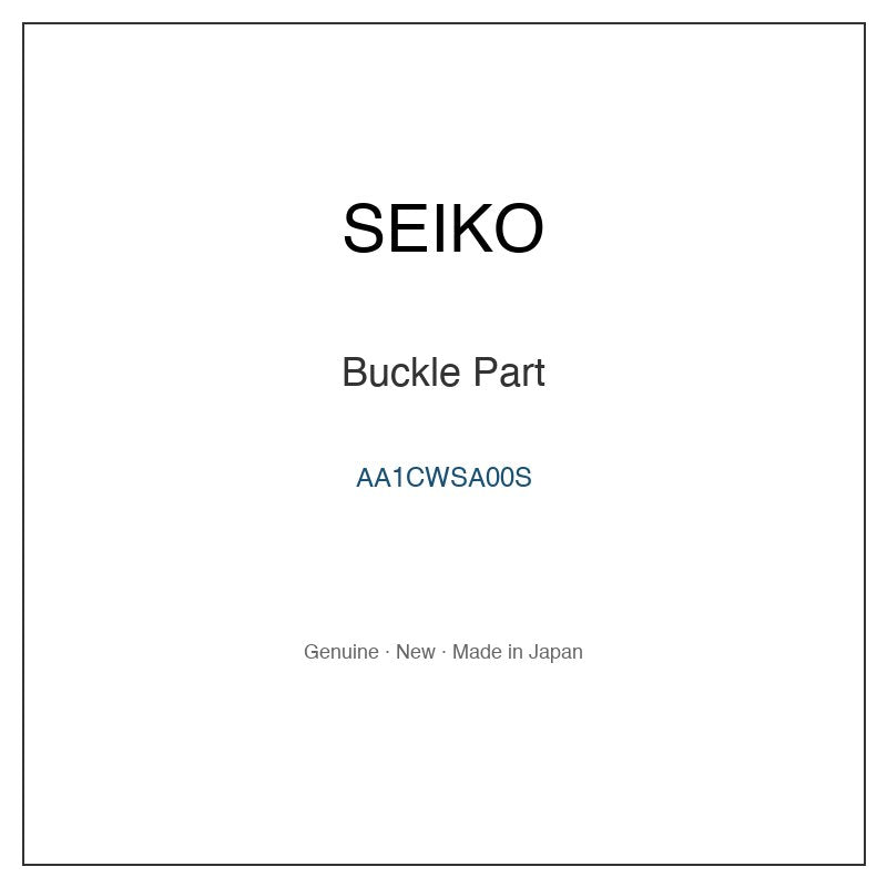 SEIKO AA1CWSA00S Watch Parts