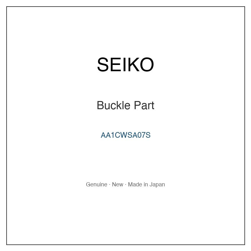 SEIKO AA1CWSA07S Watch Parts