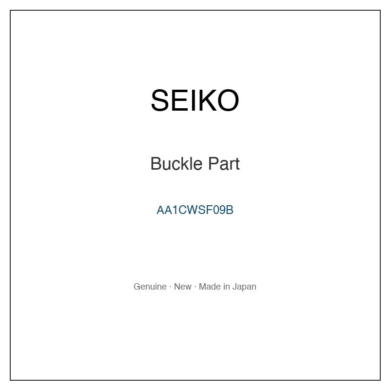 SEIKO AA1CWSF09B Watch Parts