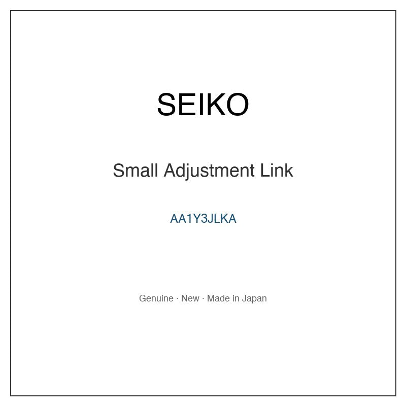 SEIKO AA1Y3JLKA Watch Parts