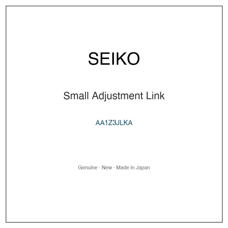 SEIKO AA1Z3JLKA Watch Parts