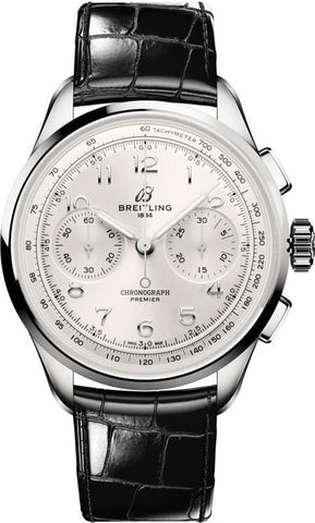 Breitling AB0930371G1P1 Premier B09 Chronograph 5-Year Warranty Silver [Parallel Import]