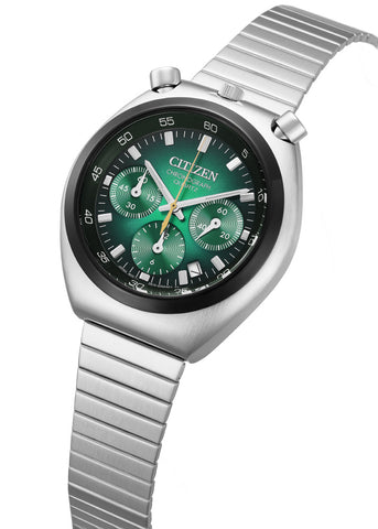 CITIZEN AN3714-76W Chronograph Function Water Resistant Stainless Steel Elegant Design