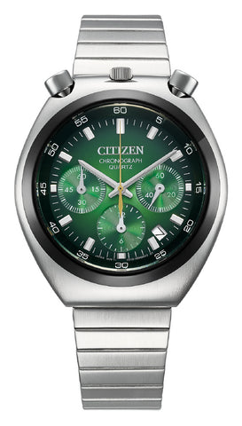 CITIZEN AN3714-76W Chronograph Function Water Resistant Stainless Steel Elegant Design