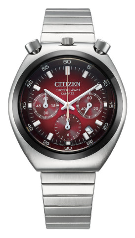 CITIZEN AN3714-84Z Record Label Chronograph Eco-Drive Stainless Steel Water Resistant 100m