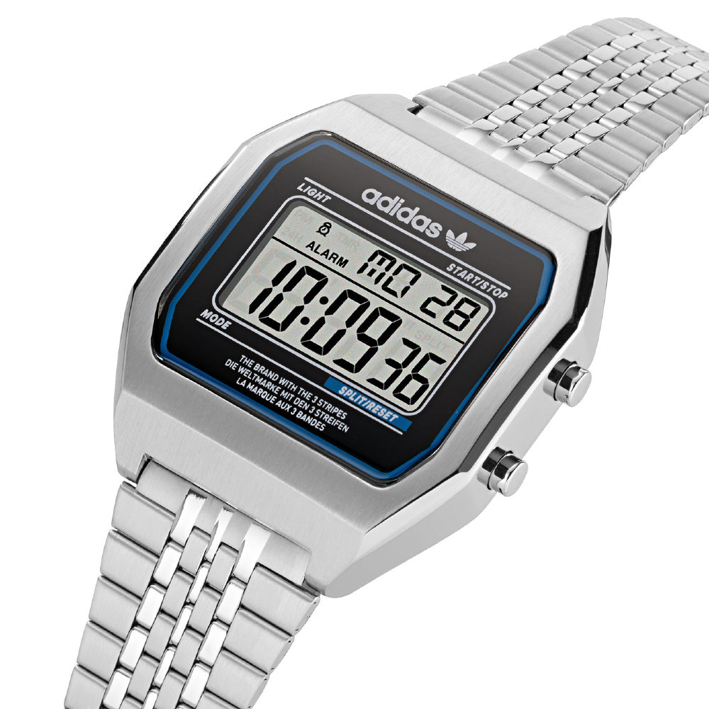 ADIDAS AOST22072 Digital Two 1 Year Warranty Silver Light | IPPO