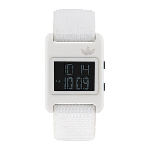 ADIDAS AOST23064 Watch - Retro Pop Digital Watch 1-Year Warranty Stylish White Color Lightweight Design