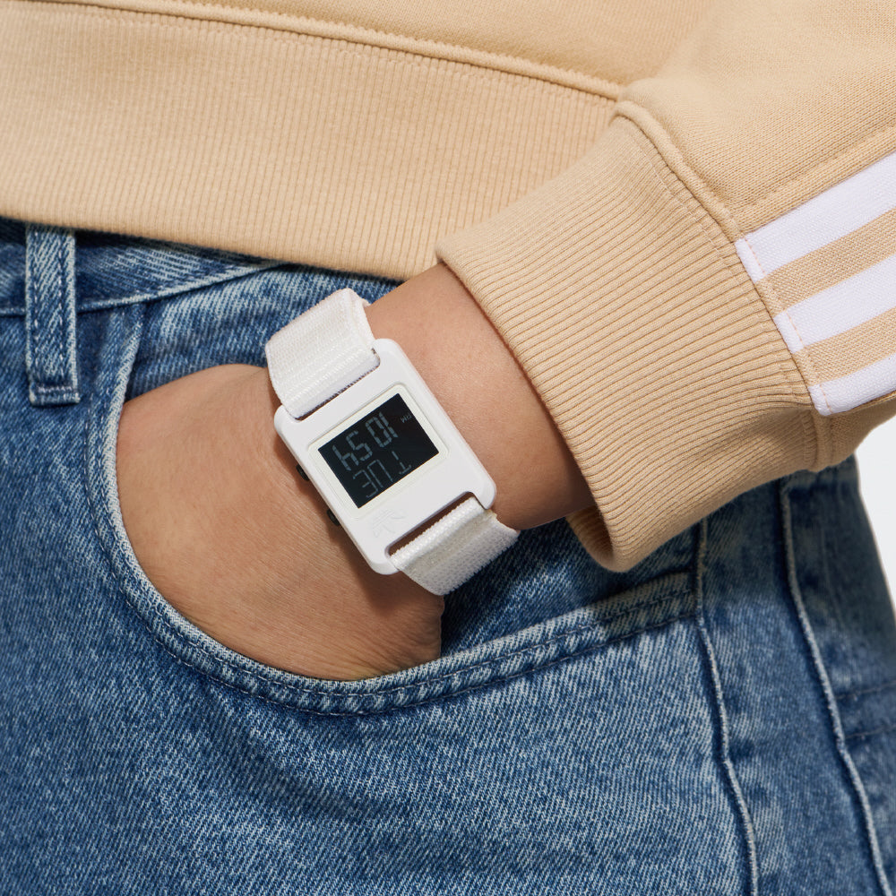 ADIDAS AOST23064 Watch - Retro Pop Digital Watch 1-Year Warranty Stylish White Color Lightweight Design (Image 5)