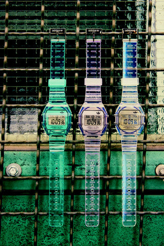 ADIDAS AOST24061 Digital Two Crystal 1-Year Warranty Clear Lightweight Stylish Design