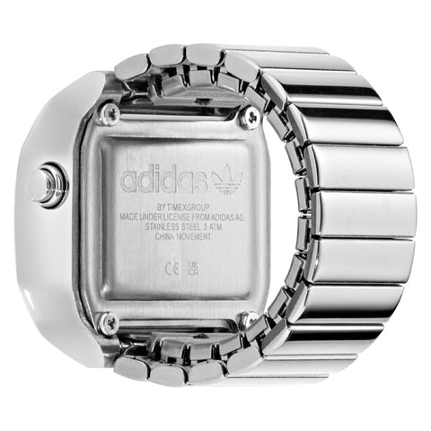 ADIDAS AOST26037 Digital Two Ring 1-Year Warranty Silver Stylish Design Water-Resistant Lightweight