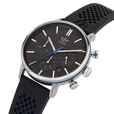 AOSY22016 CODE ONE CHRONO 1-Year Warranty Black Stylish Design Chronograph Water Resistant