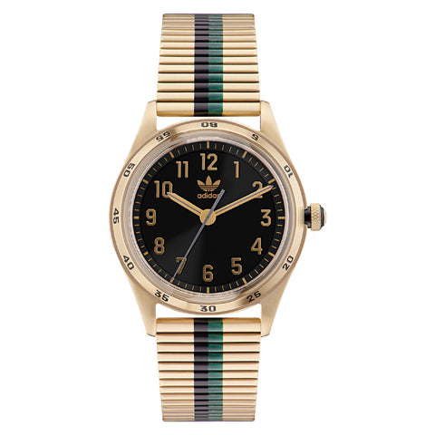 ADIDAS AOSY22526 Gold Stainless Steel 1-Year Warranty Water Resistant Stylish Design