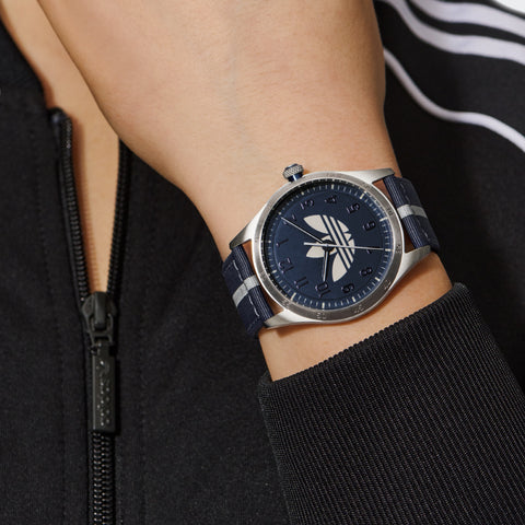 AOSY23041 CODE FOUR 1 Year Warranty Navy Stylish Design Water Resistant Durable Build