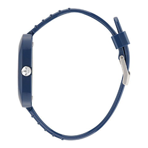 AOSY24029 Retro Wave Two 1-Year Warranty Stylish Blue Design Water-Resistant Quartz Movement Fashionable Retro Aesthetic