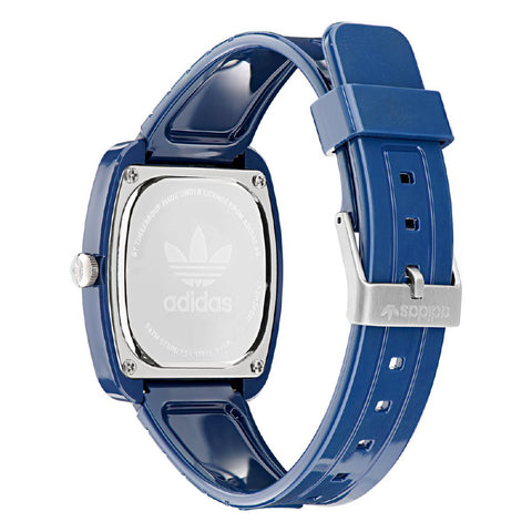 AOSY24029 Retro Wave Two 1-Year Warranty Stylish Blue Design Water-Resistant Quartz Movement Fashionable Retro Aesthetic