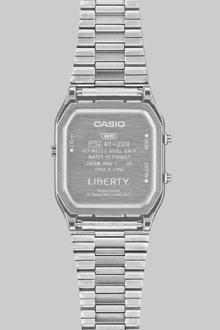 CASIO AQ-230ELT-7AJR Classic Silver Collaboration Model - Retro Style - Lightweight Design - Water Resistant