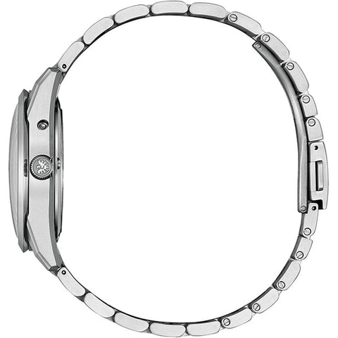 Citizen Men's Watch The CITIZEN High Precision Solar-Powered Eco-Drive Annual Deviation ±5 Seconds Eagle Feather Pattern Dial AQ4100-57E