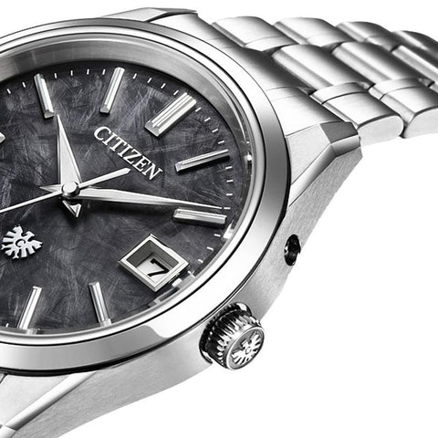 Citizen Men's Watch The CITIZEN High Precision Solar-Powered Eco-Drive Annual Deviation ±5 Seconds Eagle Feather Pattern Dial AQ4100-57E