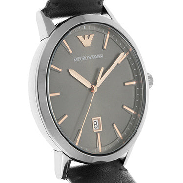 EMPORIO ARMANI AR80026 Watch - Stylish Stainless Steel Case Elegant Black Dial Water Resistant 50m Classic Design (Image 2)