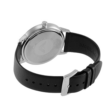 EMPORIO ARMANI AR80026 Watch - Stylish Stainless Steel Case Elegant Black Dial Water Resistant 50m Classic Design (Image 3)