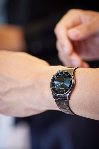 "Citizen Men's Watch - Citizen Collection Solar Powered Eco-Drive Radio Watch Pair Model AS1064-53E"