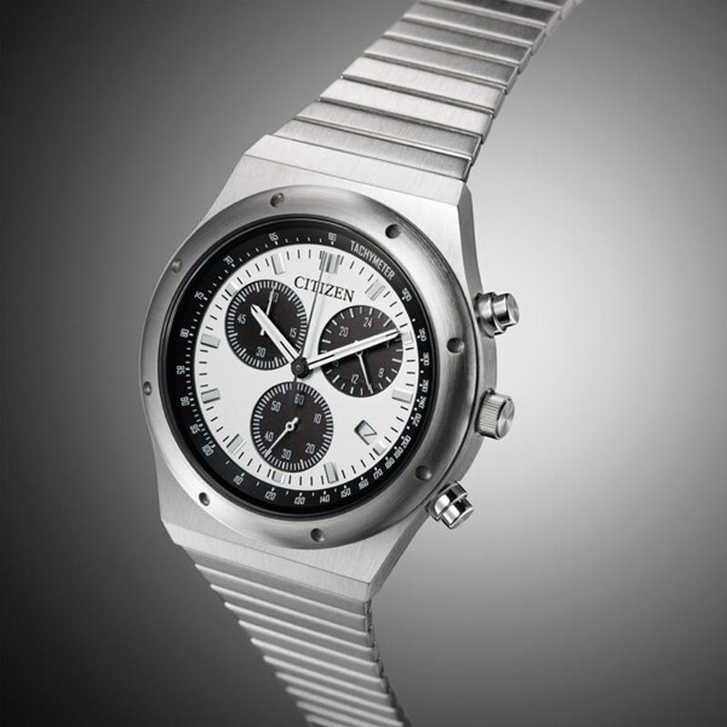 Citizen Men's Record Label Eco-Drive 1984 Chronograph Watch AT2541