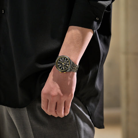 CITIZEN AT2576-68E Limited Edition Eco-Drive Solar Powered 50th Anniversary Elegant Black Design