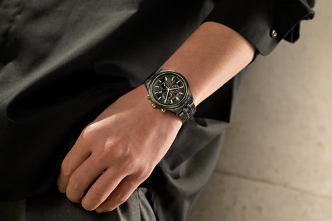 CITIZEN AT2576-68E Limited Edition Eco-Drive Solar Powered 50th Anniversary Elegant Black Design